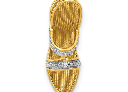 14k Yellow & Rhodium Jewelry Style PM5198 - Classique Jewelry Inc.