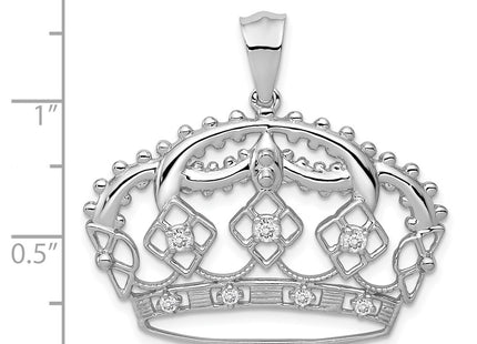 14k White Gold Pendants Style PM5203 - Classique Jewelry Inc.