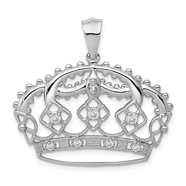 14k White Gold Pendants Style PM5203 - Classique Jewelry Inc.