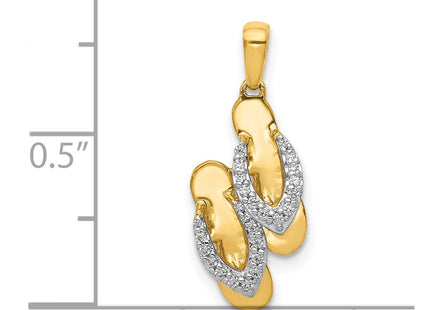 14k Yellow & Rhodium Jewelry Style PM5204 - Classique Jewelry Inc.
