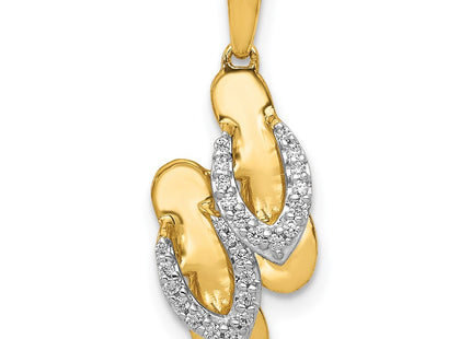 14k Yellow & Rhodium Jewelry Style PM5204 - Classique Jewelry Inc.