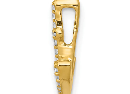 14k White Gold 1/. Diamond Anchor Chain Slide (Style PM5205-010-WA)