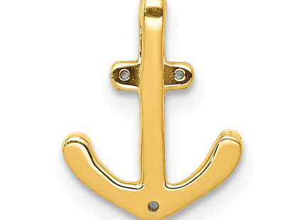 14k White Gold 1/. Diamond Anchor Chain Slide (Style PM5205-010-WA)