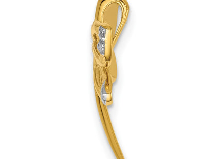 14k Yellow & Rhodium Chains Style PM5217 - Classique Jewelry Inc.