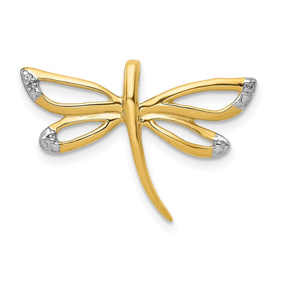 14K gold diamond dragonfly chain