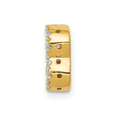 14K Diamond Letter B Initial Charm