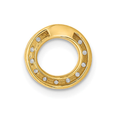 14K Diamond Letter O Initial Charm