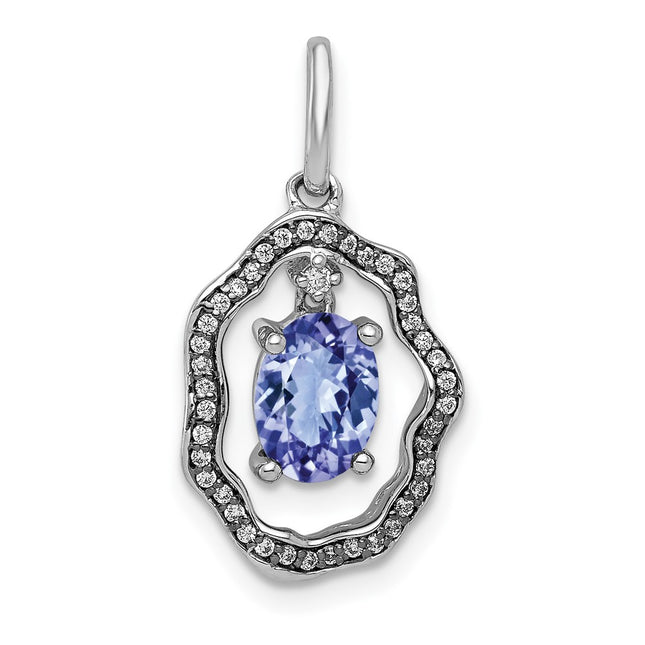 14k White Gold Pendants Style PM5237 - Classique Jewelry Inc.