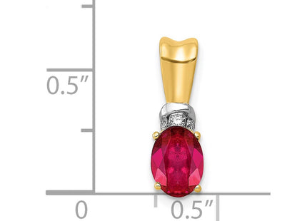 14k Yellow & Rhodium Pendants Style PM5251 - Classique Jewelry Inc.
