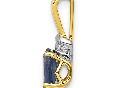 14k Yellow & Rhodium Pendants Style PM5251 - Classique Jewelry Inc.
