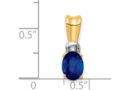 14k Yellow & Rhodium Pendants Style PM5251 - Classique Jewelry Inc.