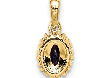 14k Yellow & Rhodium Pendants Style PM5252 - Classique Jewelry Inc.
