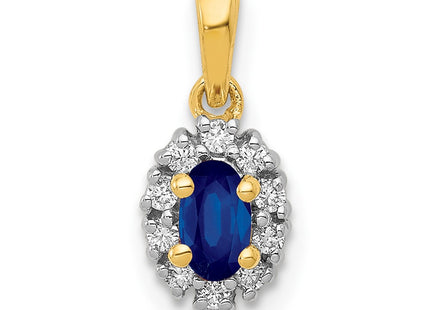 14k Yellow & Rhodium Pendants Style PM5252 - Classique Jewelry Inc.