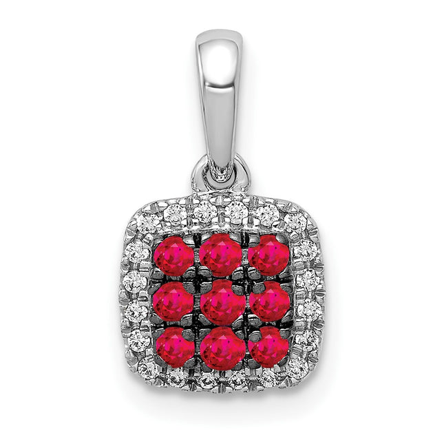 14k White Gold Pendants Style PM5258 - Classique Jewelry Inc.