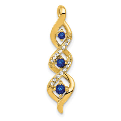 14K gold diamond chain