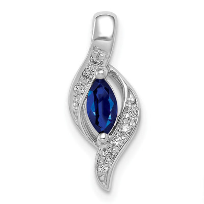 14K white gold diamond chain