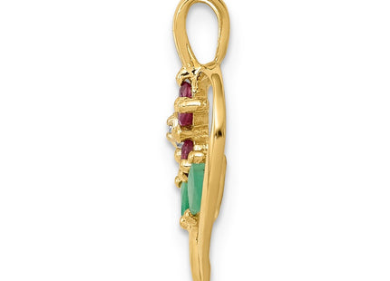 14k Yellow Gold Pendants Style PM5274 - Classique Jewelry Inc.