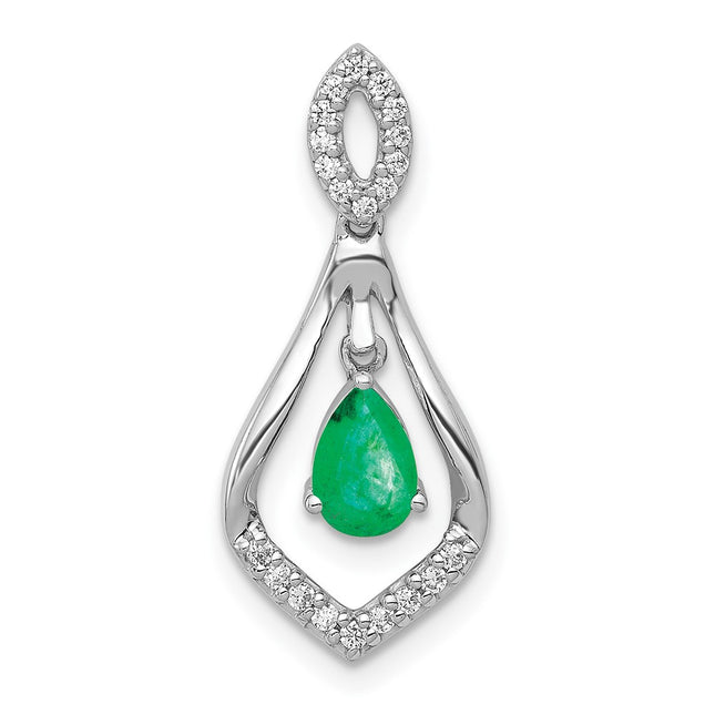 14k White Gold Pendants Style PM5281 - Classique Jewelry Inc.