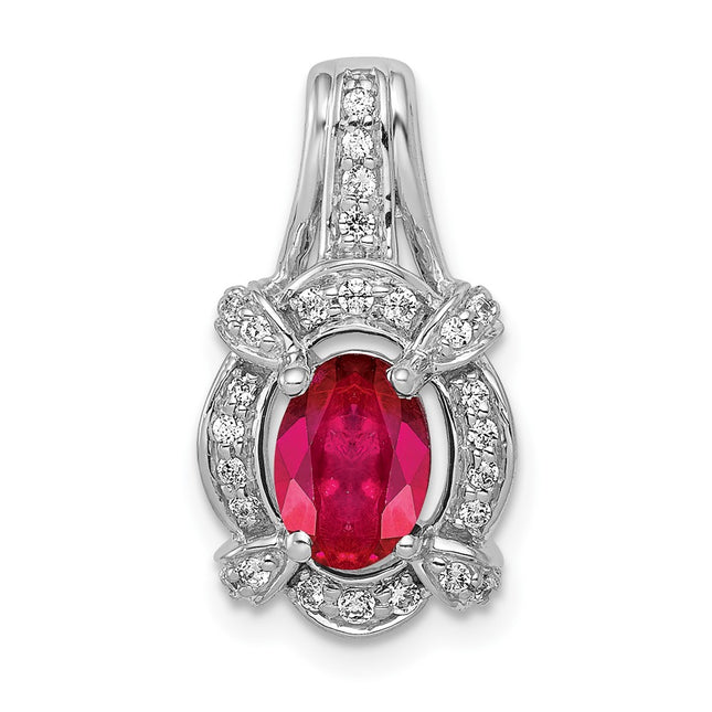 14k White Gold Pendants Style PM5284 - Classique Jewelry Inc.