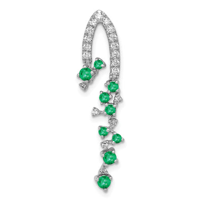 14K white gold diamond pendants & charm