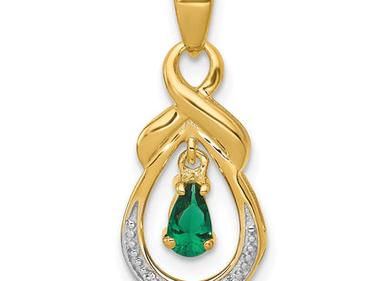 14k Yellow Gold Pendants Style PM5291 - Classique Jewelry Inc.