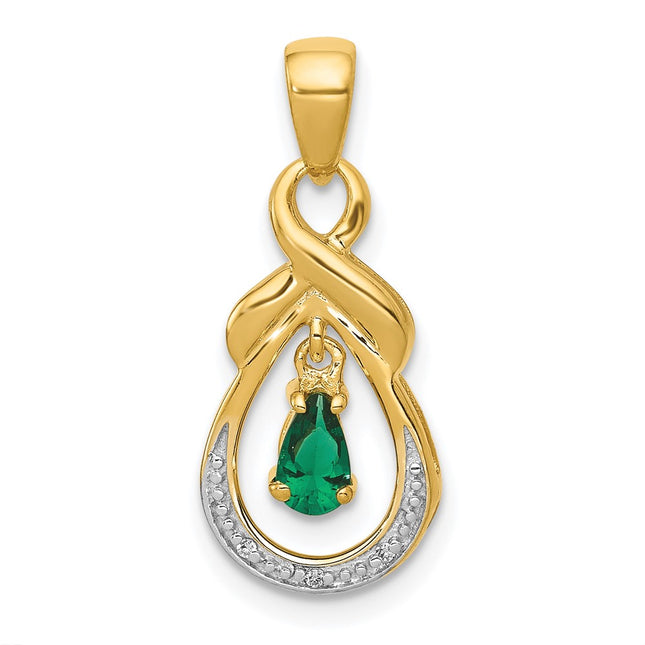 14k Yellow Gold Pendants Style PM5291 - Classique Jewelry Inc.