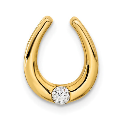 14K gold diamond horseshoe chain