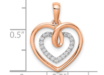 14k Two-tone Pendants Style PM6068 - Classique Jewelry Inc.