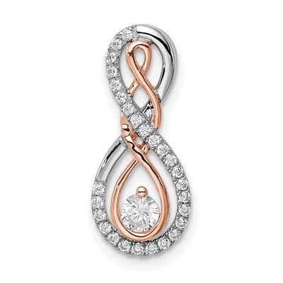 14K gold diamond infinity chain