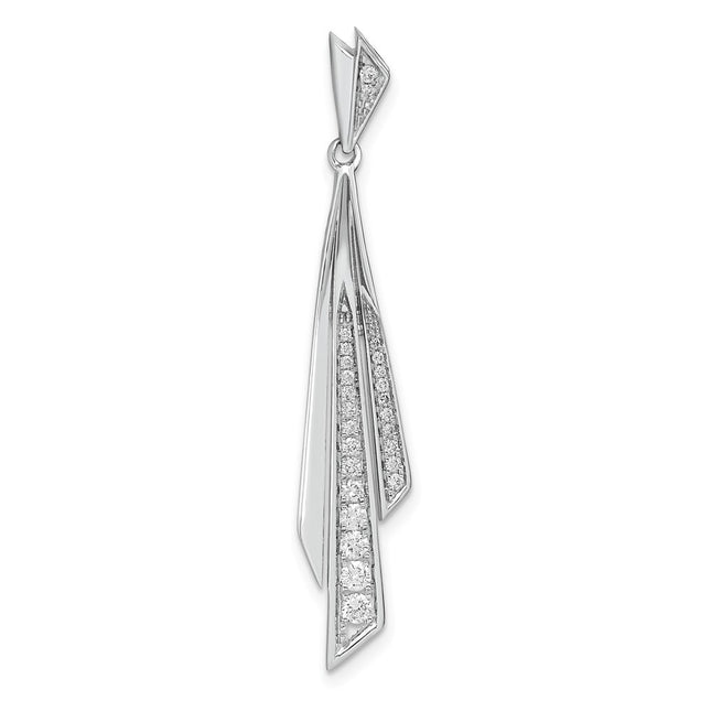 14k White Gold Pendants Style PM6854 - Classique Jewelry Inc.