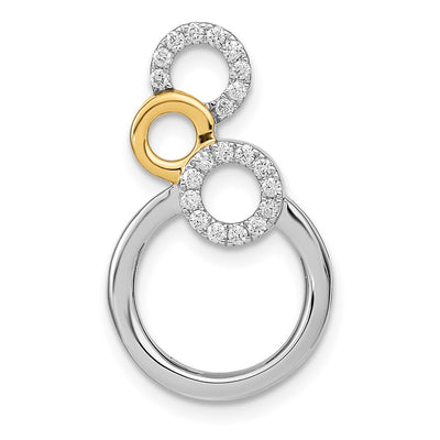 14K gold diamond circle chain