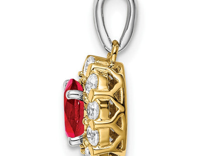 14k Two-tone Pendants Style PM6990 - Classique Jewelry Inc.