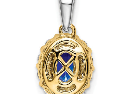 14k Two-tone Pendants Style PM6990 - Classique Jewelry Inc.