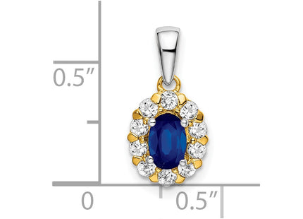 14k Two-tone Pendants Style PM6990 - Classique Jewelry Inc.