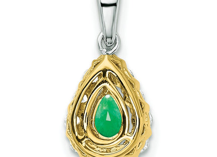 14k Two-tone Pendants Style PM6991 - Classique Jewelry Inc.