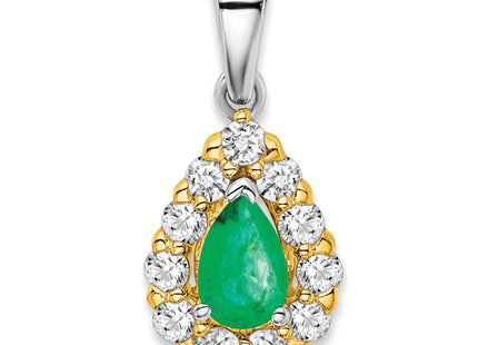 14k Two-tone Pendants Style PM6991 - Classique Jewelry Inc.