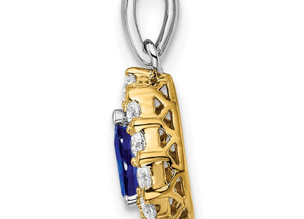 14k Two-tone Pendants Style PM6991 - Classique Jewelry Inc.