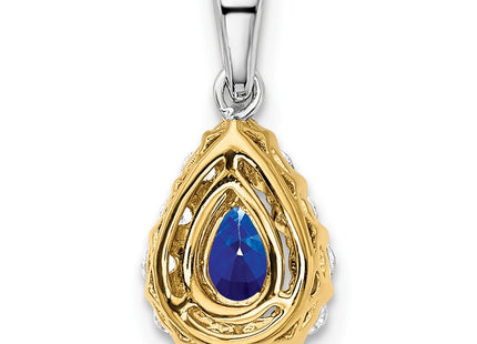 14k Two-tone Pendants Style PM6991 - Classique Jewelry Inc.