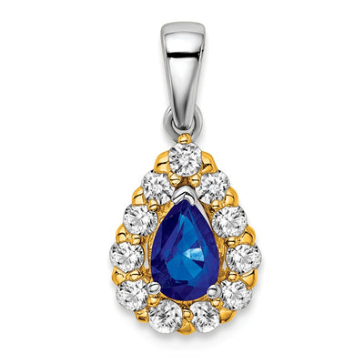 14K gold diamond pendant