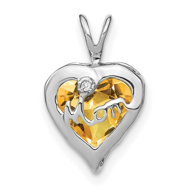 14k White Gold Pendants Style PM7003 - Classique Jewelry Inc.