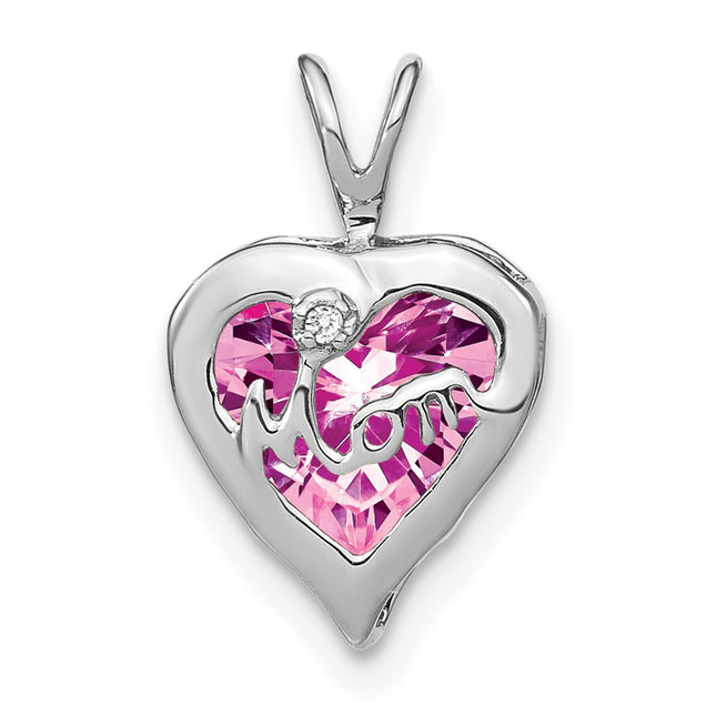 14k White Gold Pendants Style PM7003 - Classique Jewelry Inc.