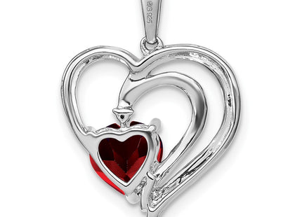 Sterling silver diamond pendant, further view
