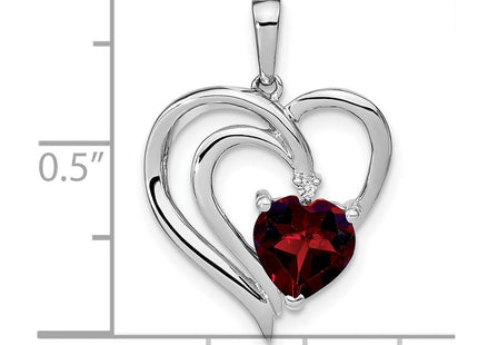 Sterling silver diamond pendant, another view