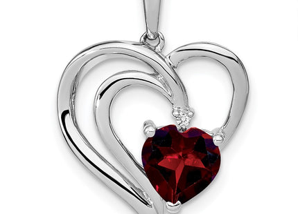 Sterling silver diamond pendant