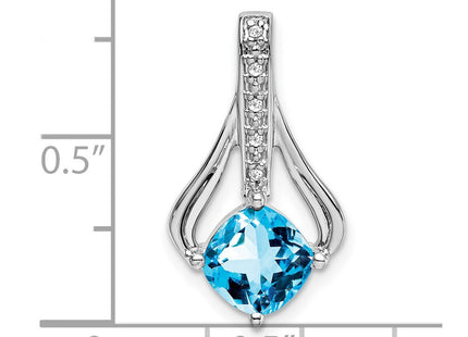 14k White Gold Pendants Style PM7032 - Classique Jewelry Inc.