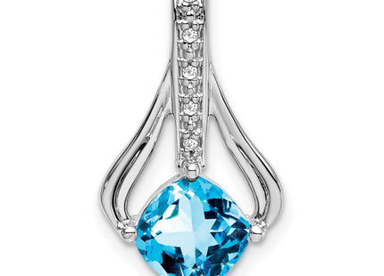14k White Gold Pendants Style PM7032 - Classique Jewelry Inc.