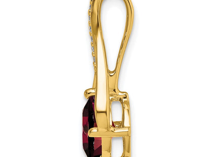 14K gold diamond pendant, alternate view