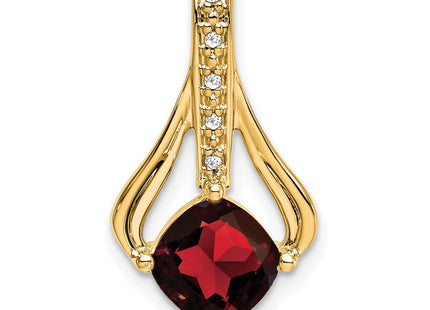 14K gold diamond pendant