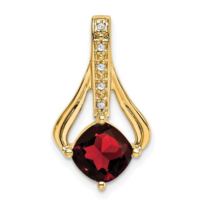 14K gold diamond pendant