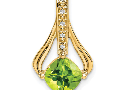 14K gold diamond pendant